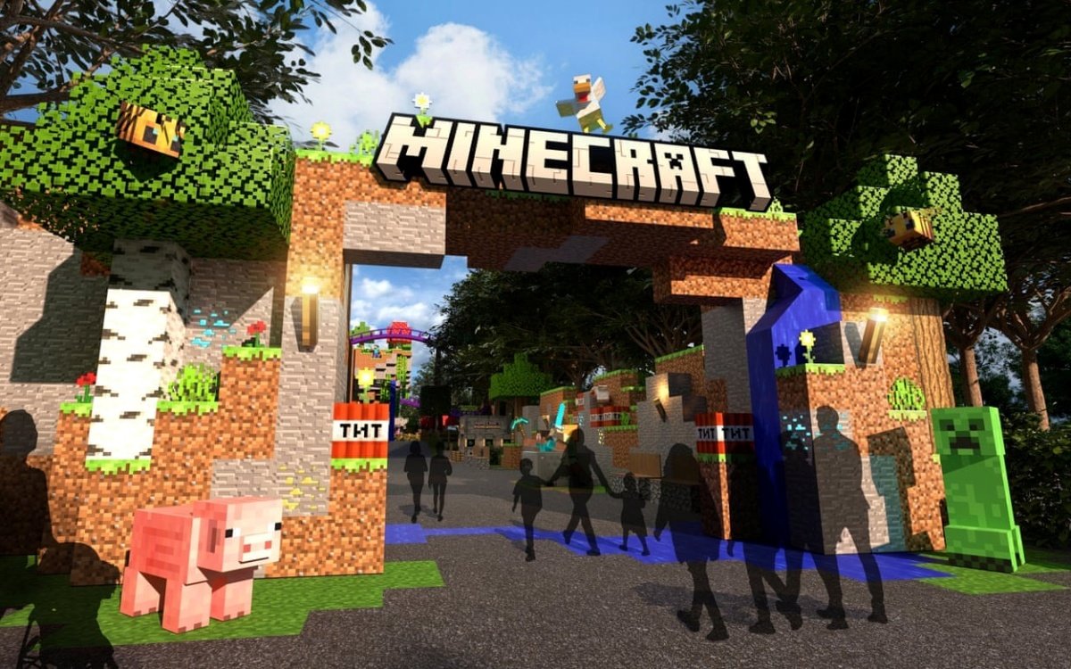 Minecraft Anuncia Parques Temáticos nos EUA e Reino Unido