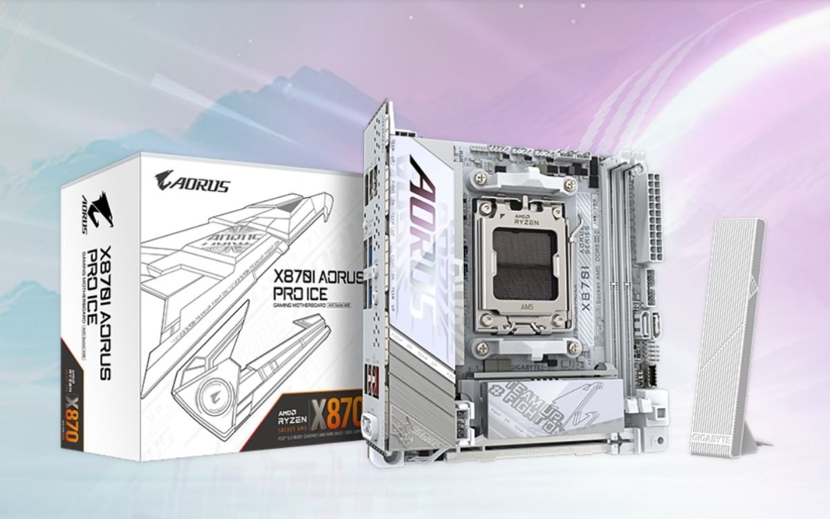 Gigabyte Lança sua Primeira Placa-Mãe Mini-ITX X870: Conheça a X870I Aorus Pro Ice