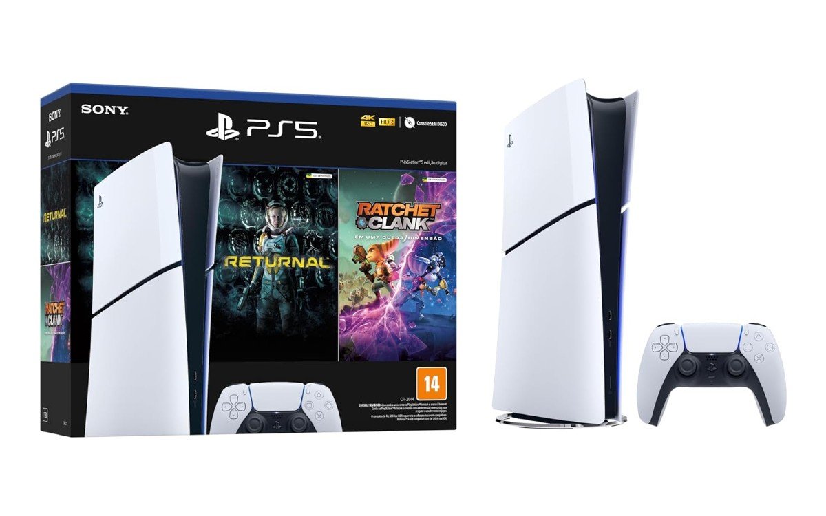 Imperdível: PlayStation 5 Slim Digital + 2 Jogos por Apenas R$ 2.999 na Kabum!