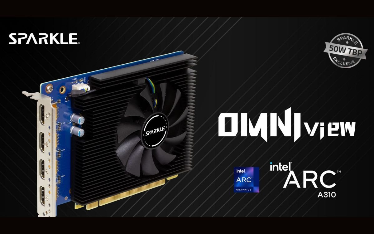 Sparkle Apresenta GPU Arc A310 Low Profile com Consumo de Apenas 50W de TDP